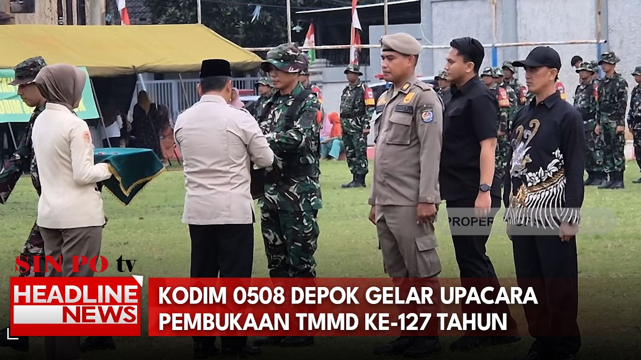 508 Depok Gelar Upacara Pembukaan TMMD Ke-127 Tahun Anggaran 2026
