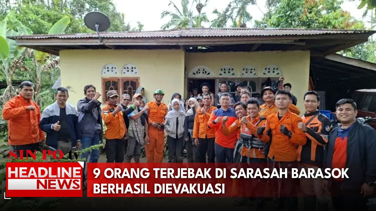 9 Orang Terjebak Di Sarasah Barasok Berhasil Dievakuasi