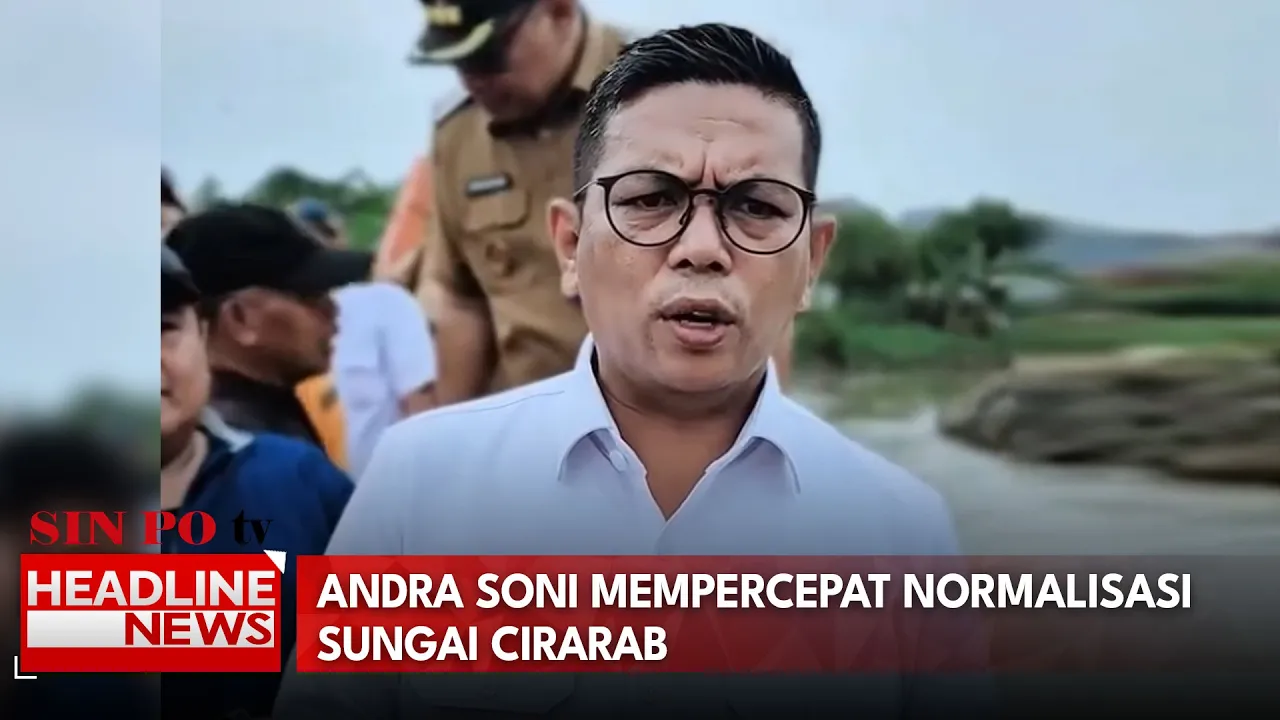 Andra Soni Mempercepat Normalisasi Sungai Cirarab