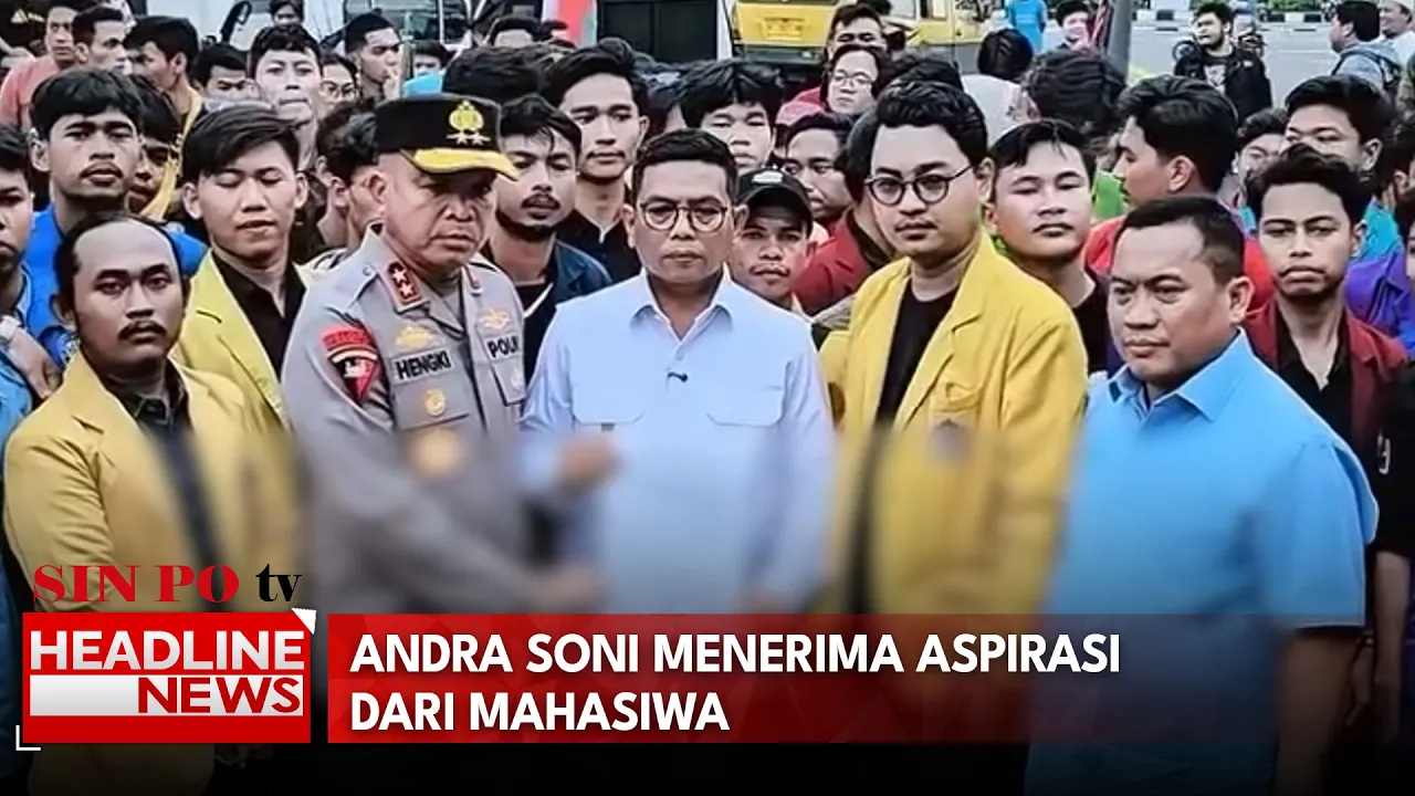 Andra Soni Menerima Aspirasi Dari Mahasiwa