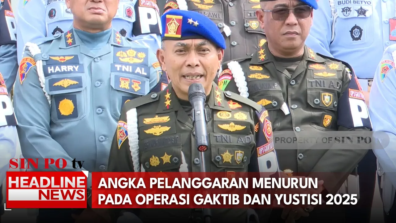 Angka Pelanggaran Menurun Pada Operasi Gaktib Dan Yustisi 2025