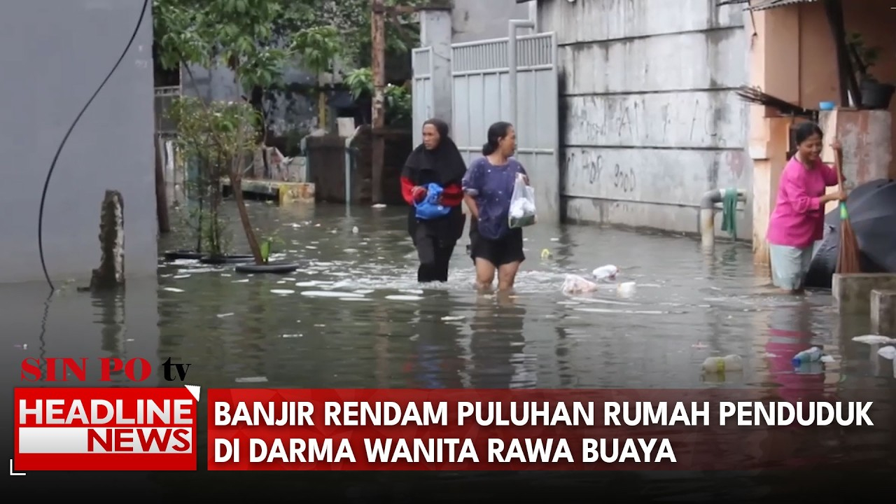 Banjir Rendam Puluhan Rumah Penduduk di Darma Wanita Rawa Buaya