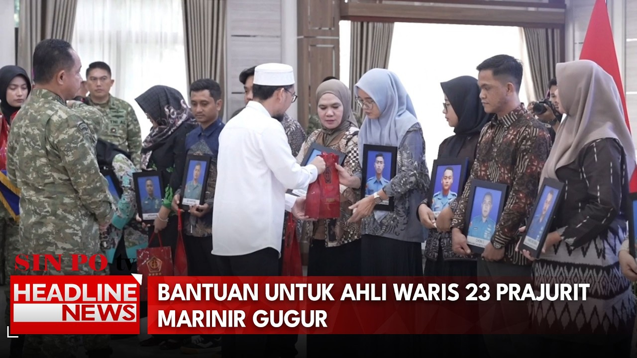 Bantuan Untuk Ahli Waris 23 Prajurit Marinir Gugur