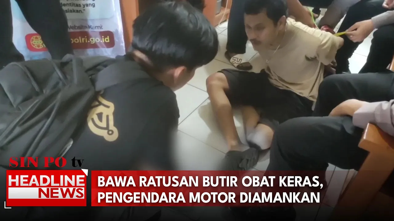 Bawa Ratusan Butir Obat Keras, Pengendara Motor Diamankan