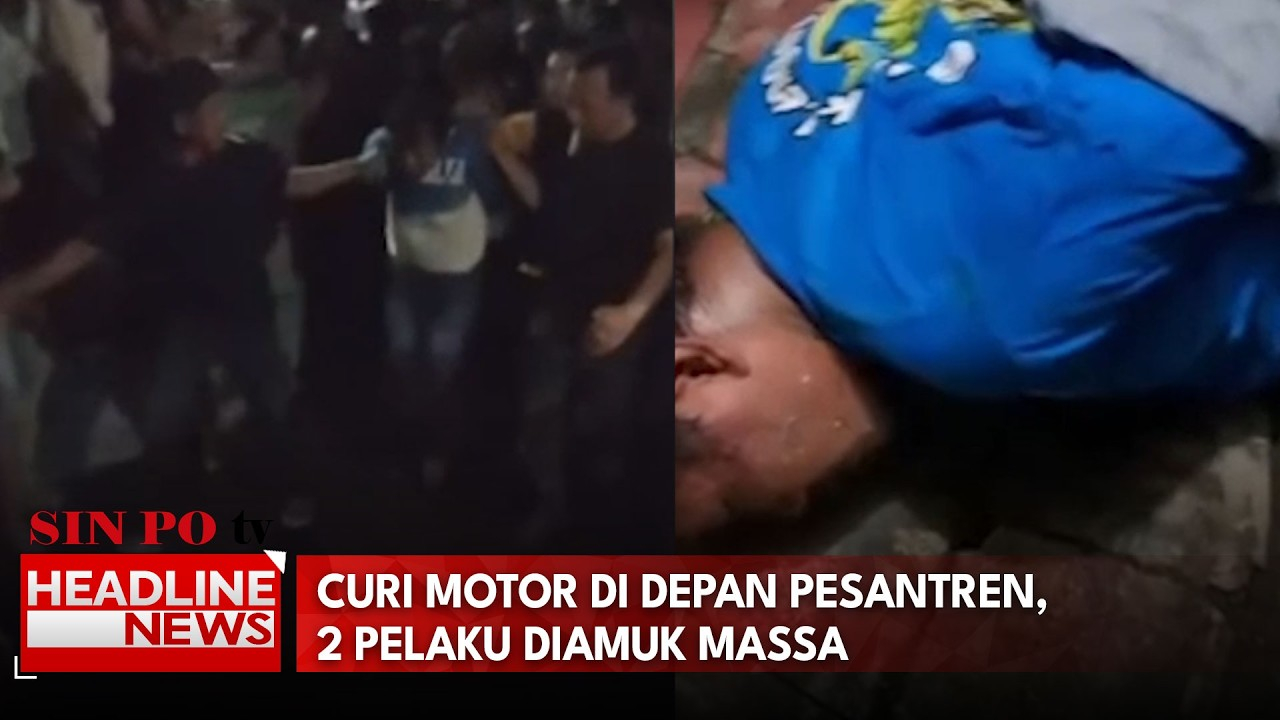 Curi Motor di Depan Pesantren, 2 Pelaku Diamuk Massa