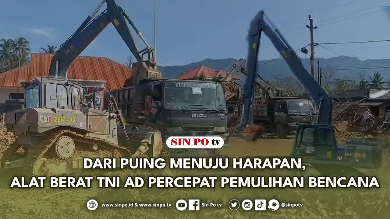 Dari Puing Menuju Harapan, Alat Berat TNI AD Percepat Pemulihan Bencana