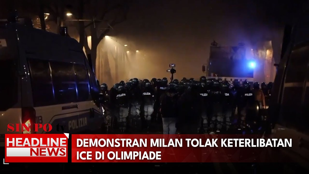 Demonstran Milan Tolak Keterlibatan ICE Di Olimpiade