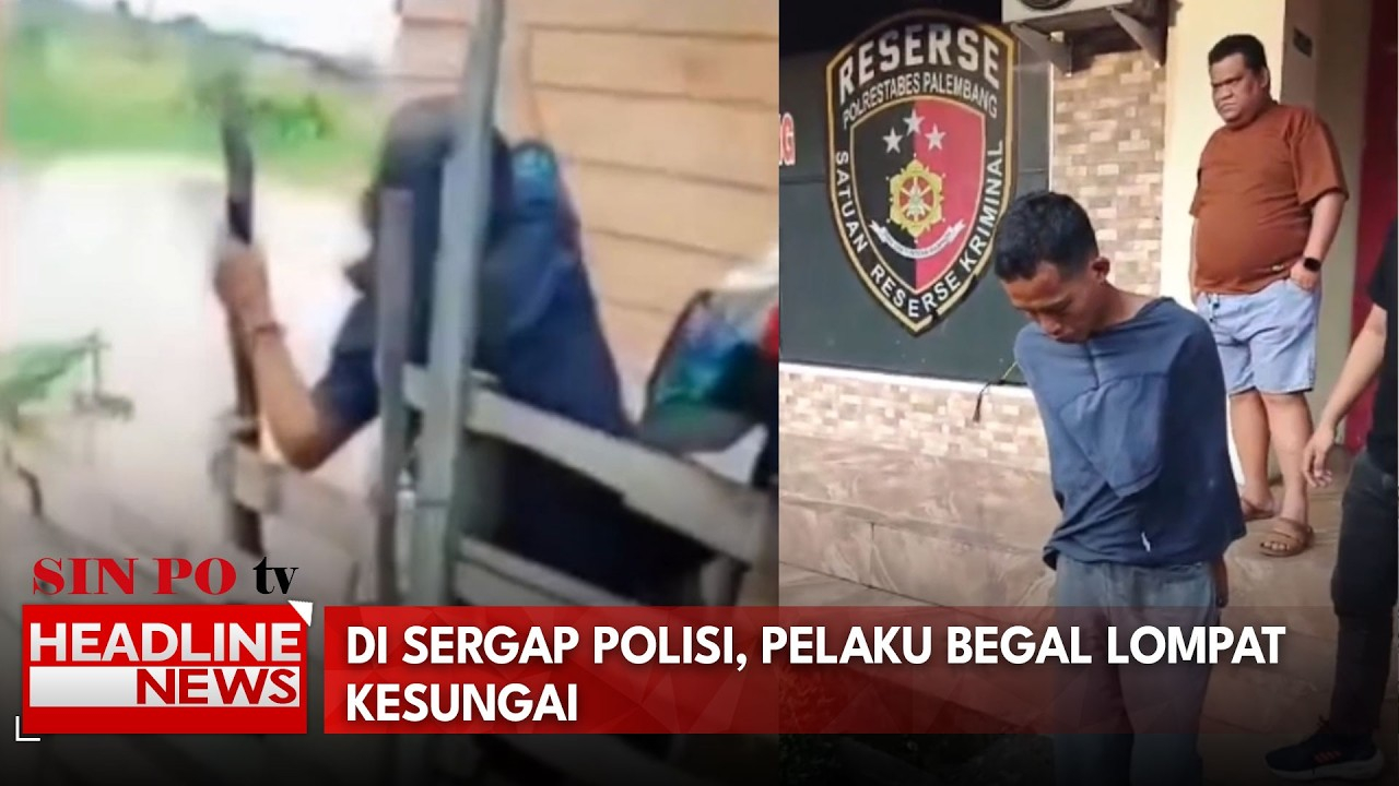 Di Sergap Polisi, Pelaku Begal Lompat Kesungai