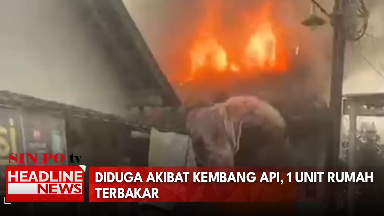 Diduga Akibat Kembang Api, 1 Unit Rumah Terbakar
