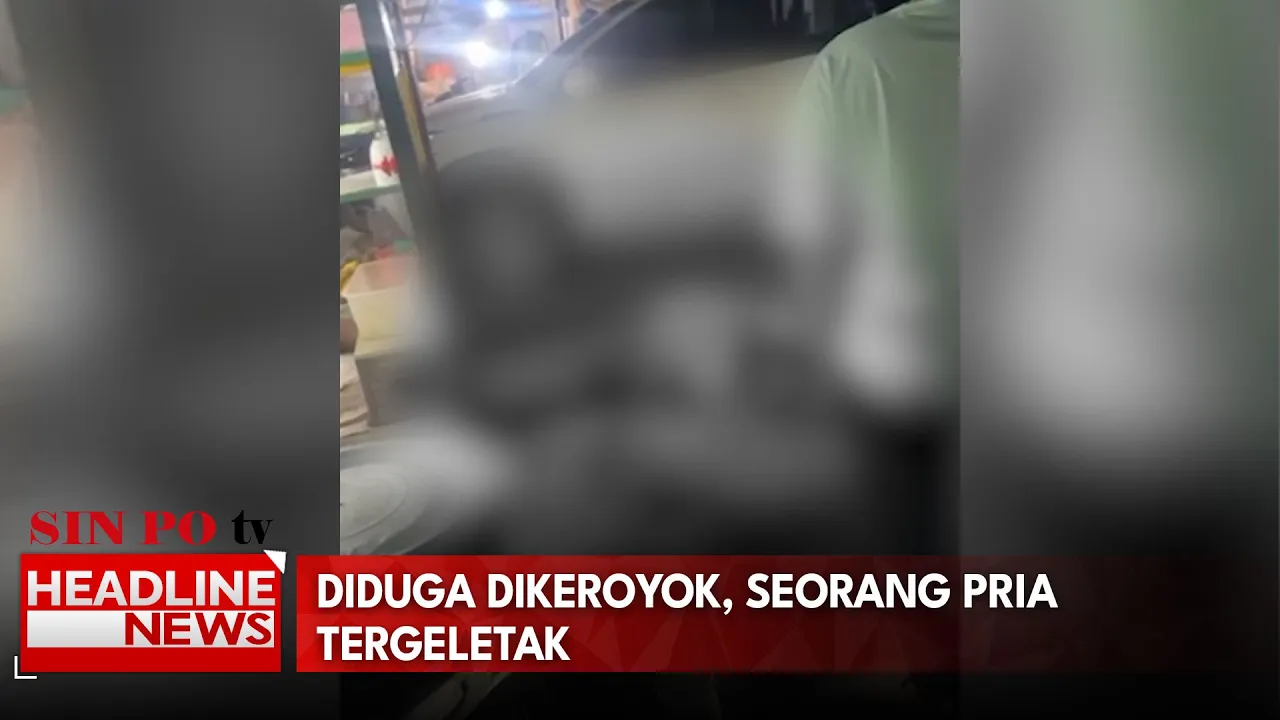 Diduga Dikeroyok,  Seorang Pria Tergeletak