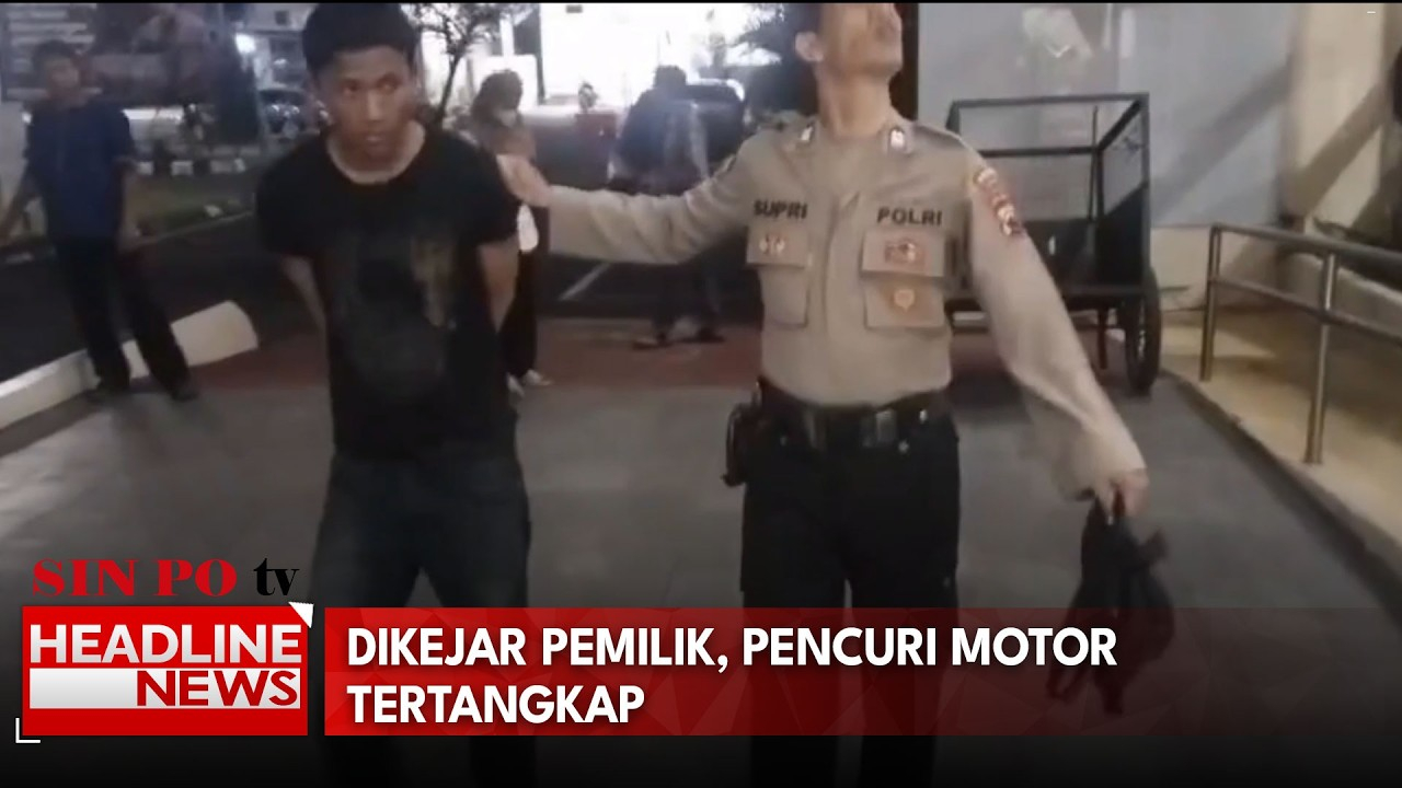 Dikejar Pemilik, Pencuri Motor Tertangkap