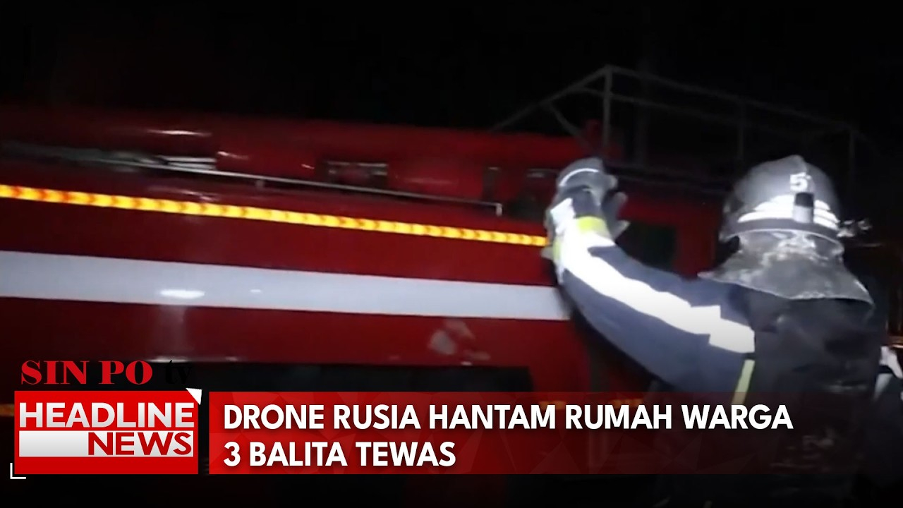 Drone Rusia Hantam Rumah Warga, 3 Balita Tewas