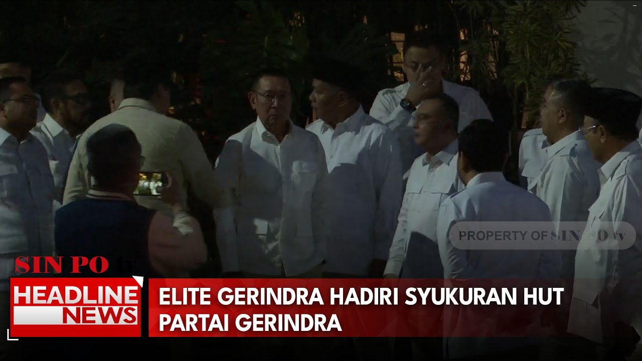 Elite Gerindra Hadiri Syukuran HUT Partai Gerindra