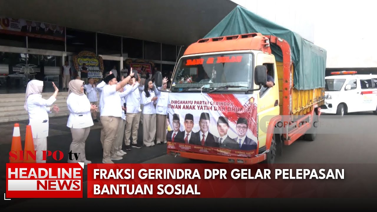 Fraksi Gerindra DPR Gelar Pelepasan Bantuan Sosial