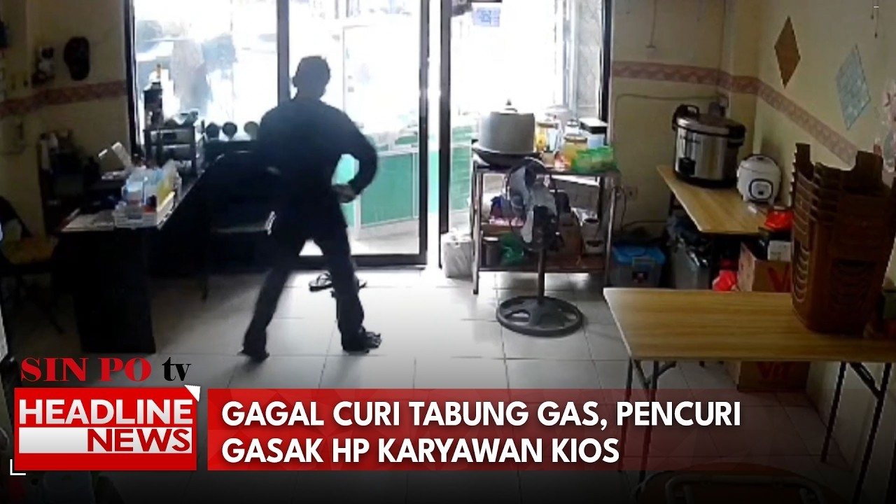 Gagal Curi Tabung Gas, Pencuri Gasak Hp Karyawan Kios