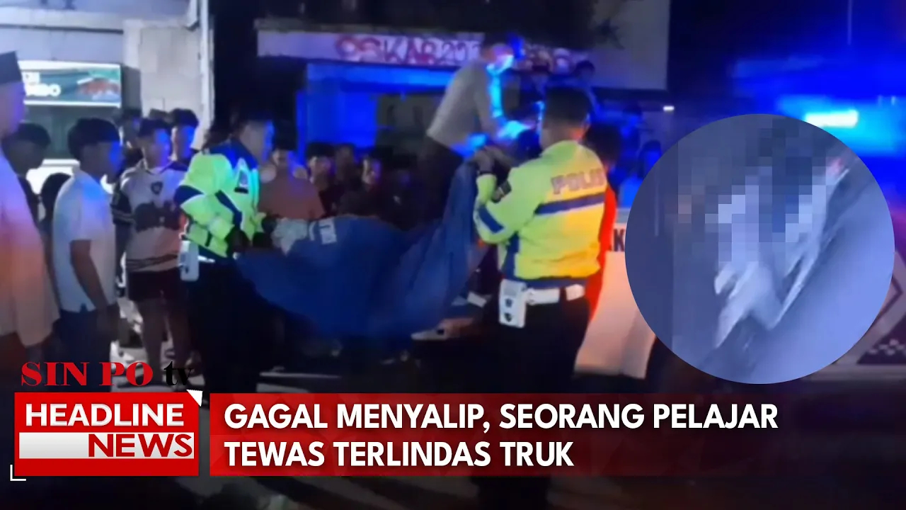 Gagal Menyalip, Seorang Pelajar Tewas Terlindas Truk