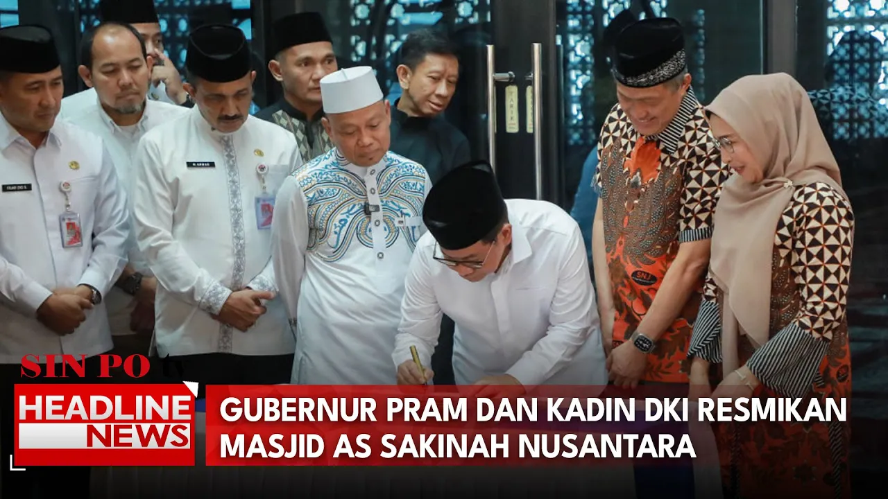 Gubernur Pram Dan KADIN DKI Resmikan Masjid As Sakinah Nusantara