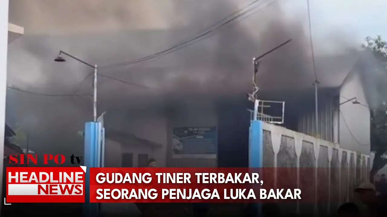 Gudang Tiner Terbakar, Seorang Penjaga Luka Bakar