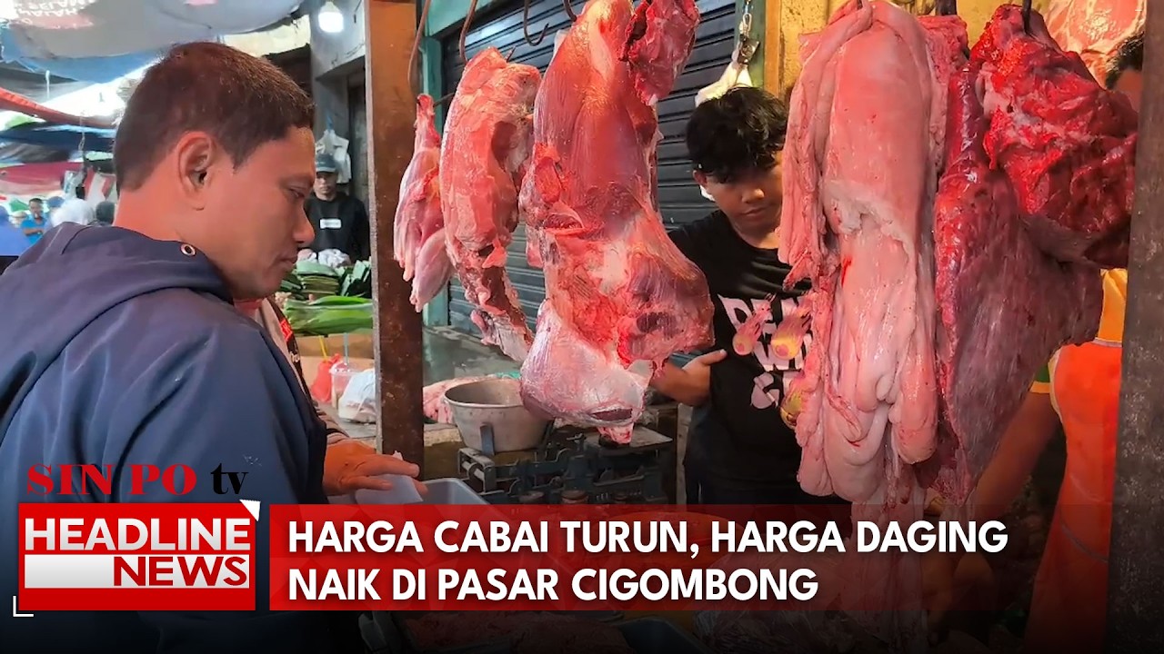 Harga Cabai Turun, Harga Daging Naik di Pasar Cigombong