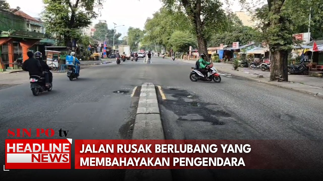 Jalan Rusak Berlubang Yang Membahayakan Pengendara