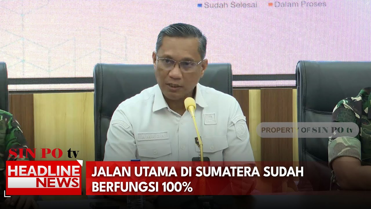 Jalan Utama Di Sumatera Sudah Berfungsi 100%