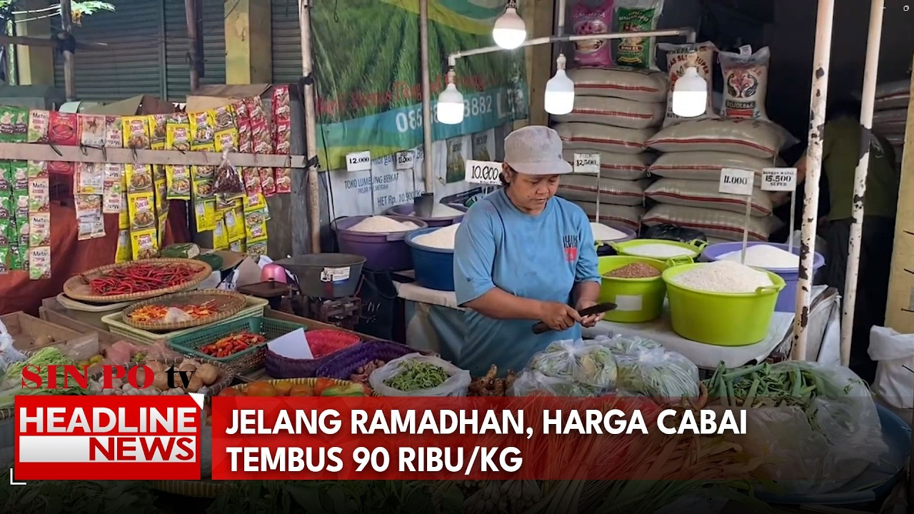 Jelang Ramadhan, Harga Cabai Tembus 90 Ribu/Kg
