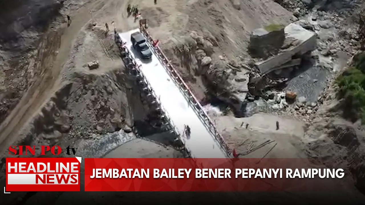 Jembatan Bailey Bener Pepanyi Rampung