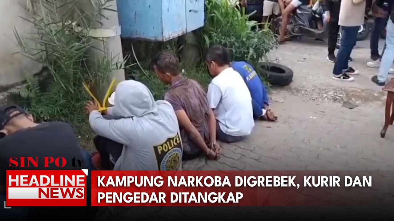 Kampung Narkoba Digrebek, Kurir Dan Pengedar Ditangkap