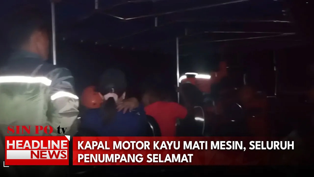 Kapal Motor Kayu Mati Mesin, Seluruh Penumpang Selamat