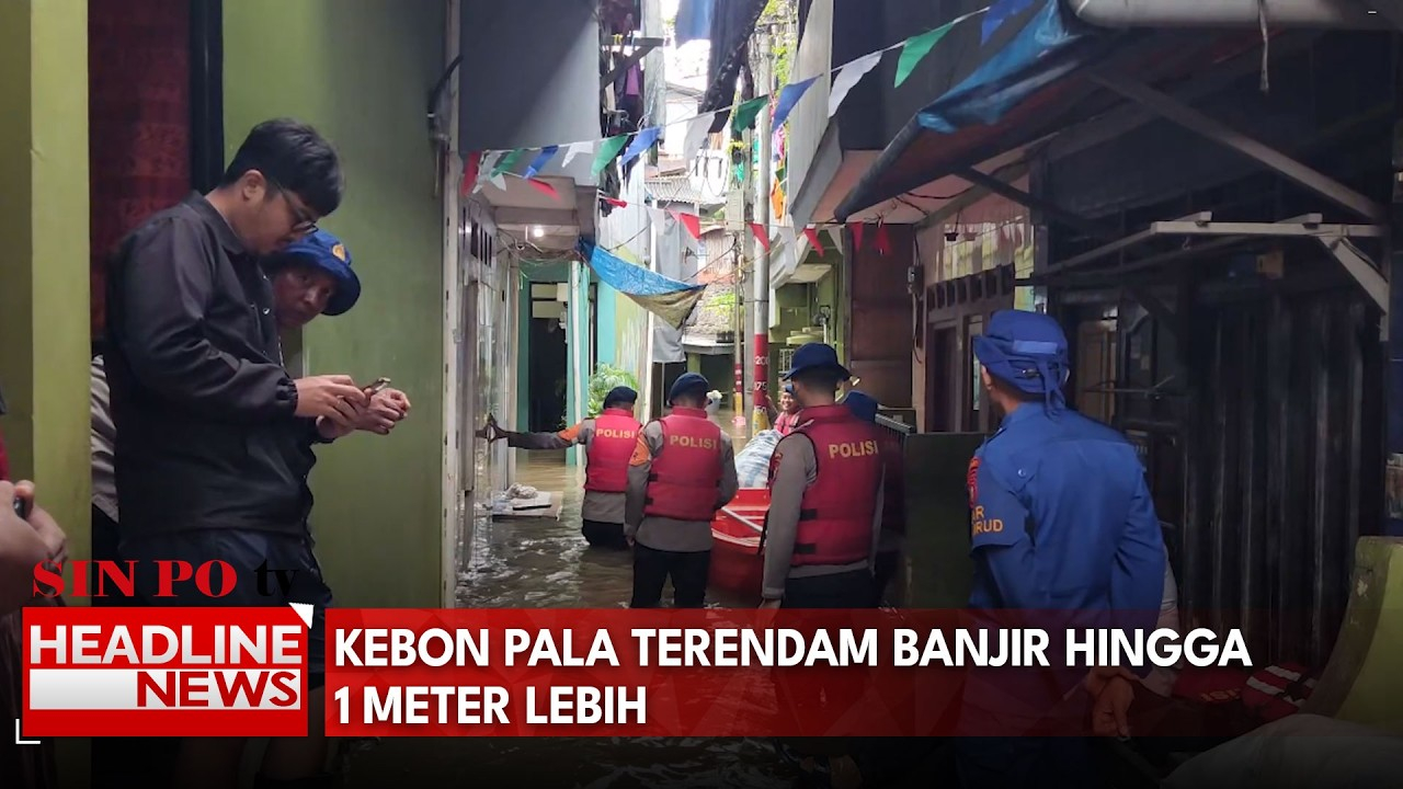 Kebon Pala Terendam Banjir Hingga 1 Meter Lebih