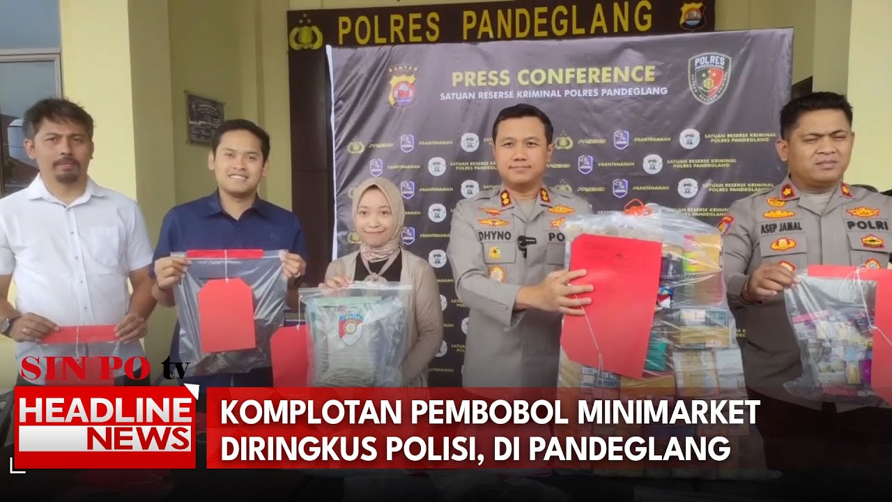 Komplotan Pembobol Minimarket Diringkus Polisi, Di Pandeglang