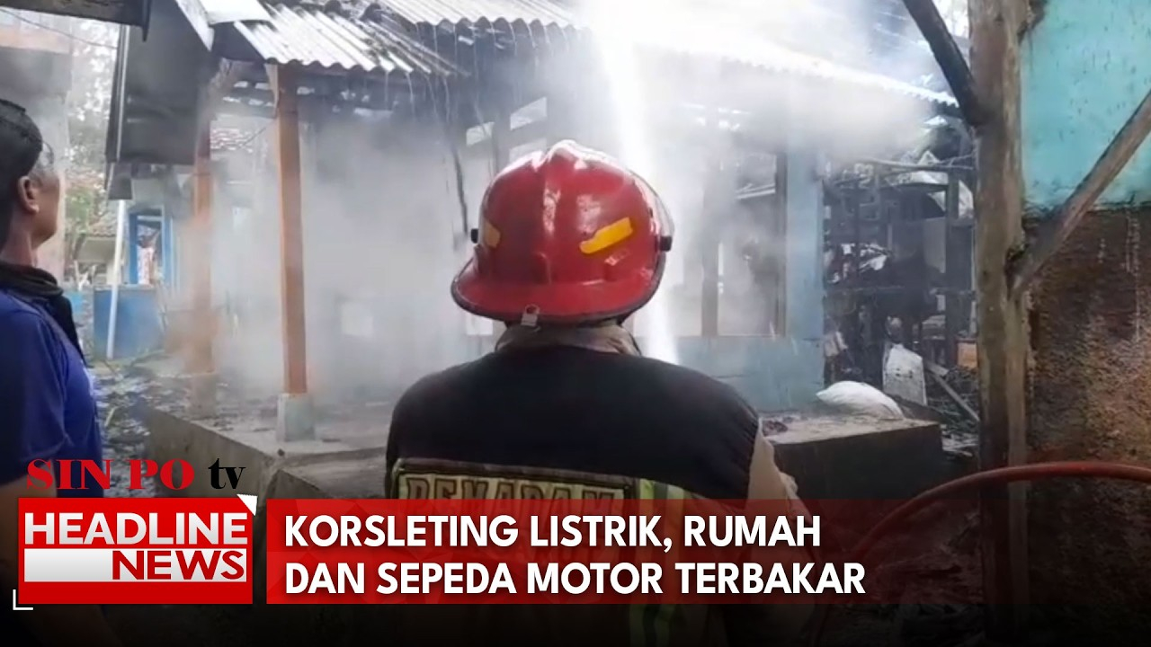 Korsleting Listrik, Rumah Dan Sepeda Motor Terbakar
