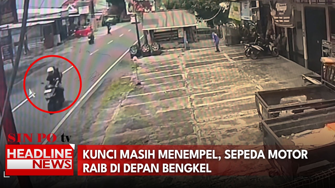 Kunci Masih Menempel, Sepeda Motor Raib Di Depan Bengkel