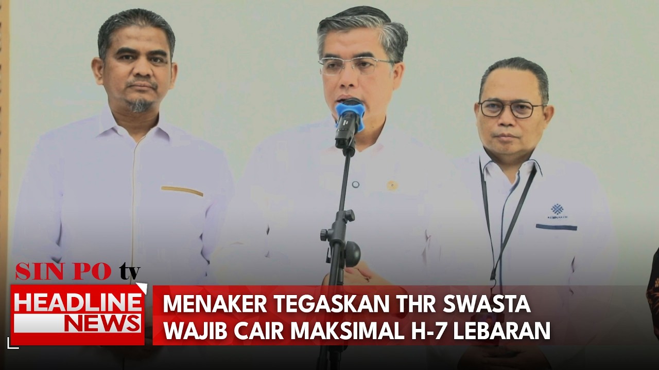 Menaker Tegaskan THR Swasta Wajib Cair Maksimal H-7 Lebaran