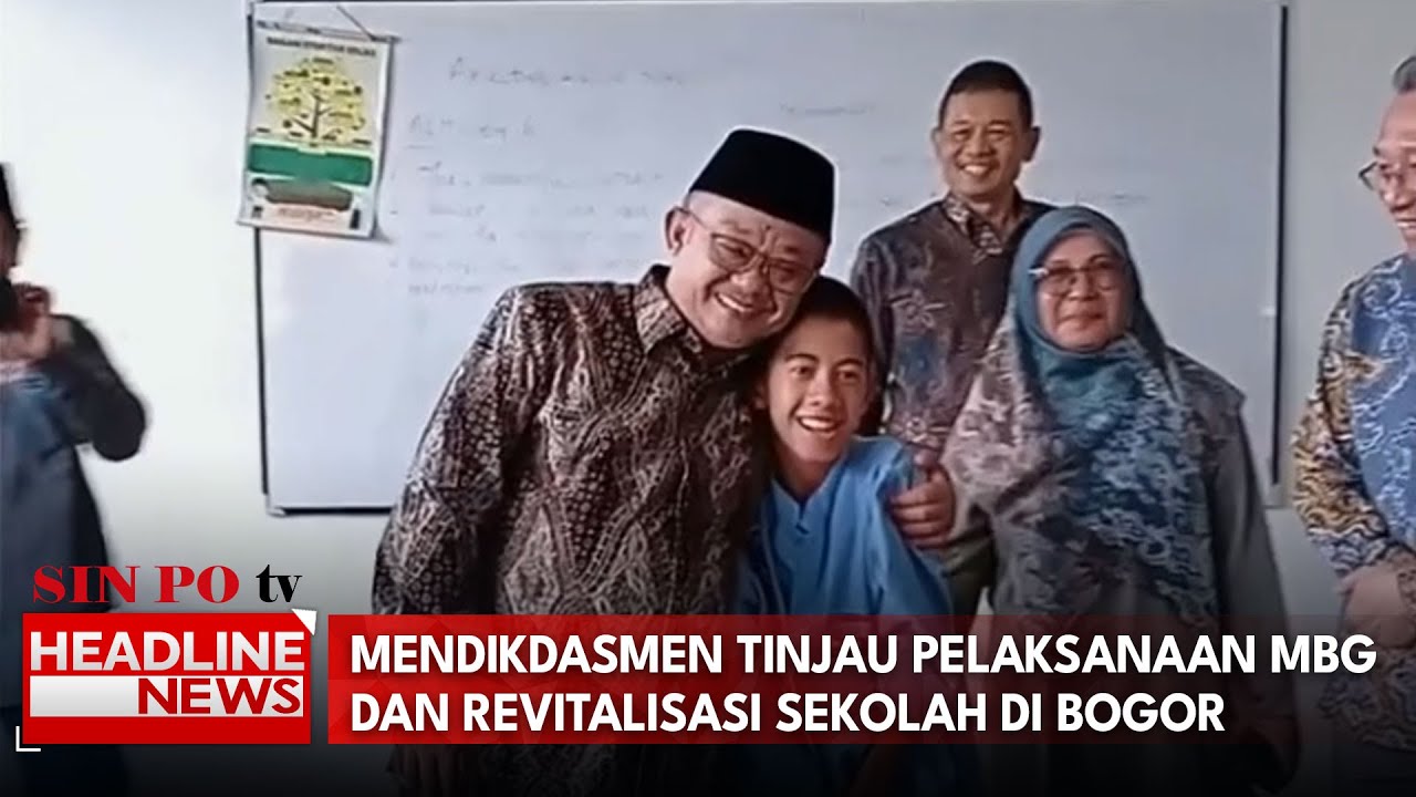 Mendikdasmen Tinjau Pelaksanaan MBG Dan Revitalisasi Sekolah Di Bogor
