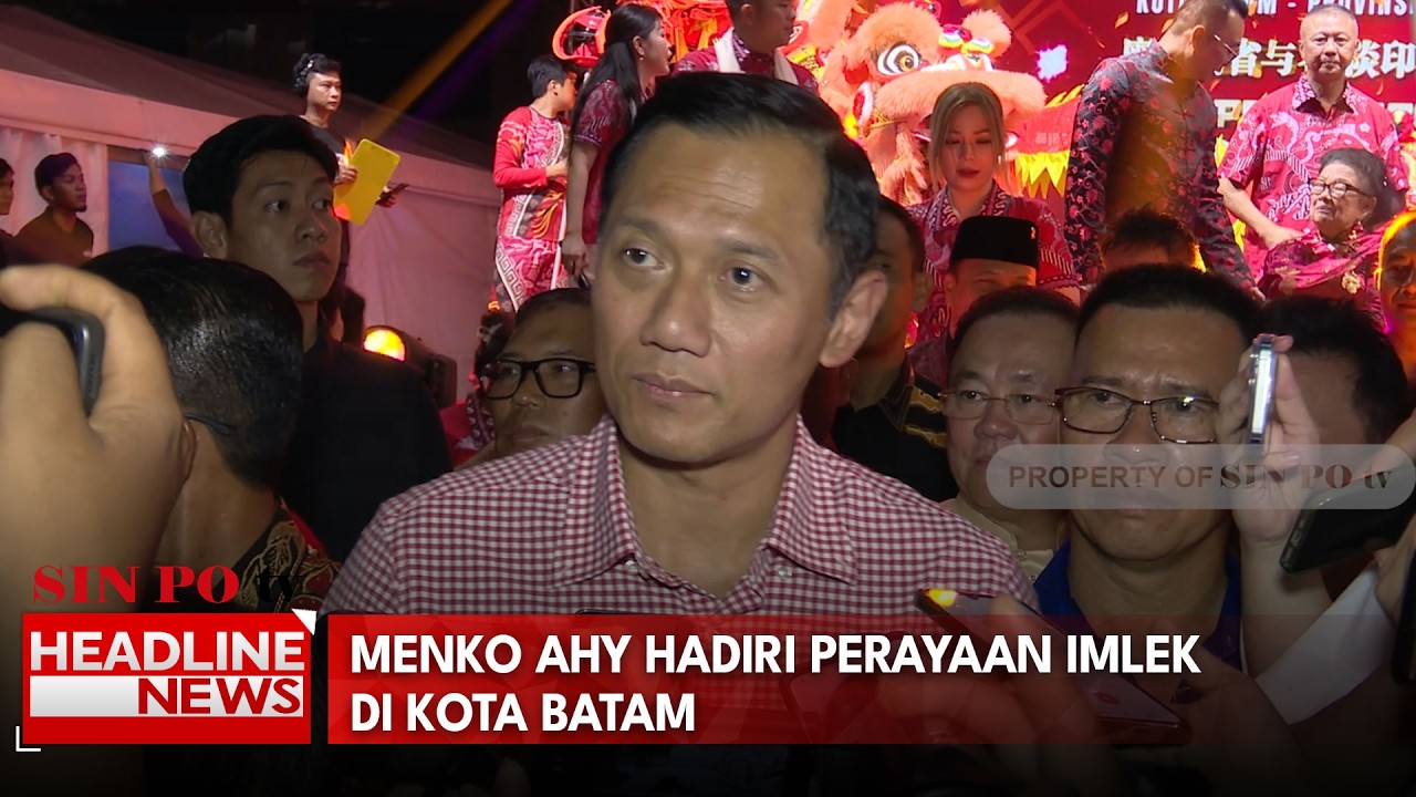 Menko AHY Hadiri Perayaan Imlek Di Kota Batam
