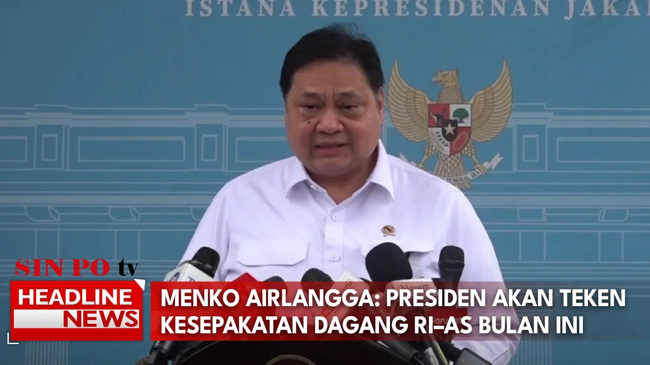 Menko Airlangga: Presiden Akan Teken Kesepakatan Dagang RI–AS Bulan Ini