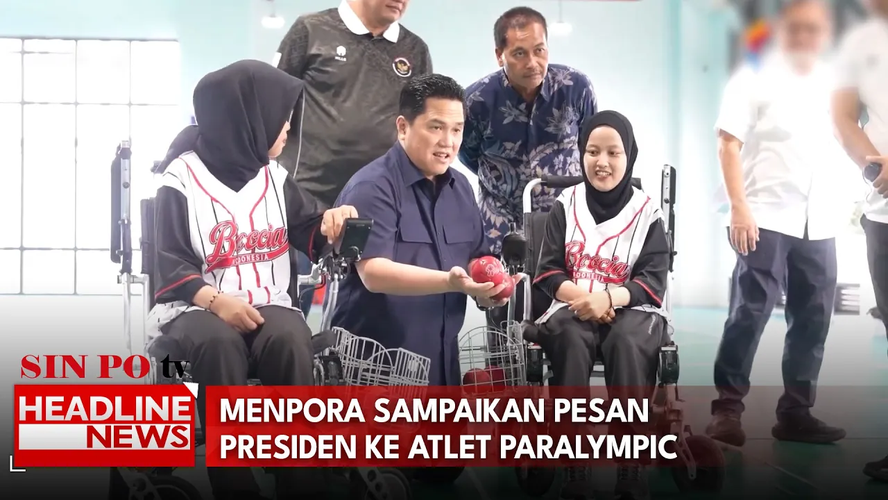 Menpora Sampaikan Pesan Presiden Ke Atlet Paralympic