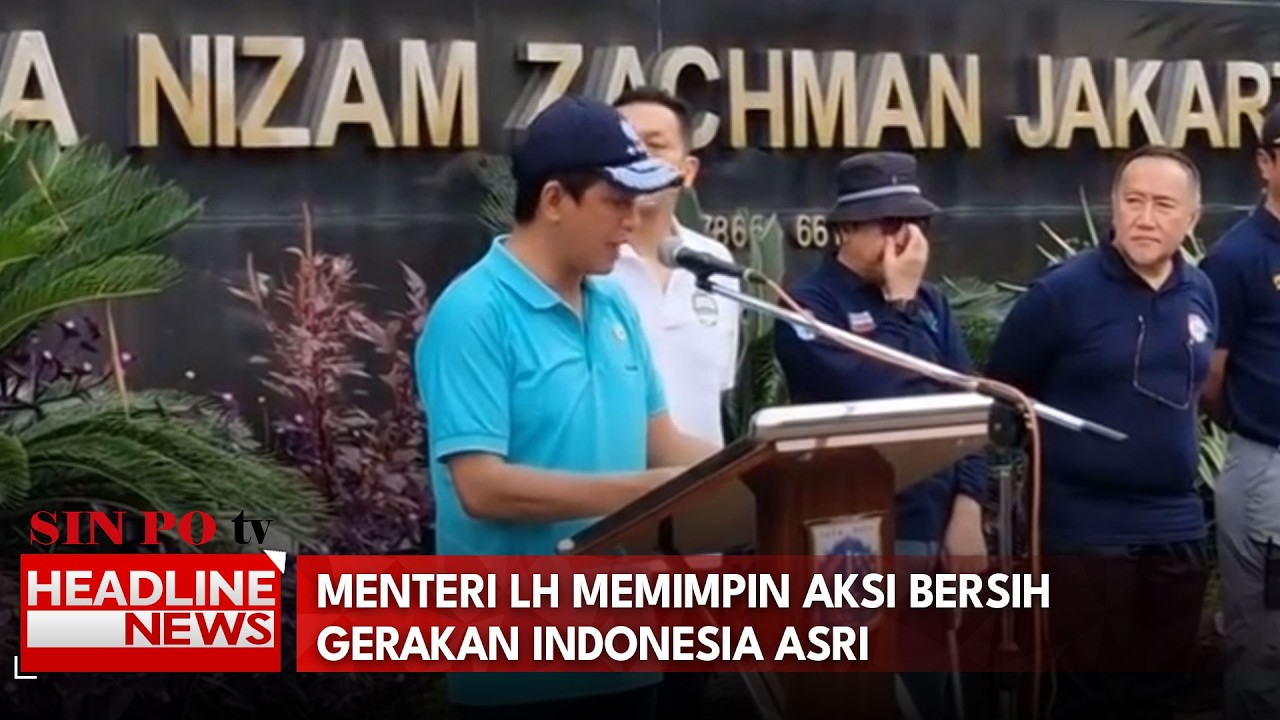 Menteri LH Memimpin Aksi Bersih Gerakan Indonesia Asri