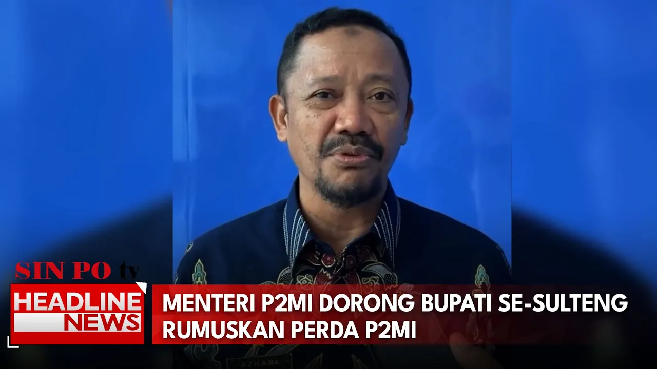 Menteri P2MI Dorong Bupati Se-Sulteng Rumuskan Perda P2MI