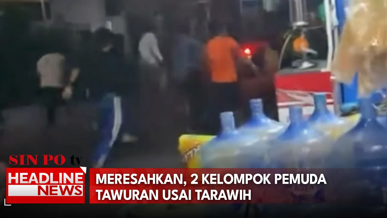 Meresahkan, 2 Kelompok Pemuda Tawuran Usai Tarawih