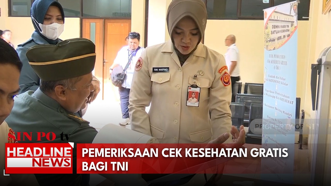 Pemeriksaan Cek Kesehatan Gratis Bagi TNI