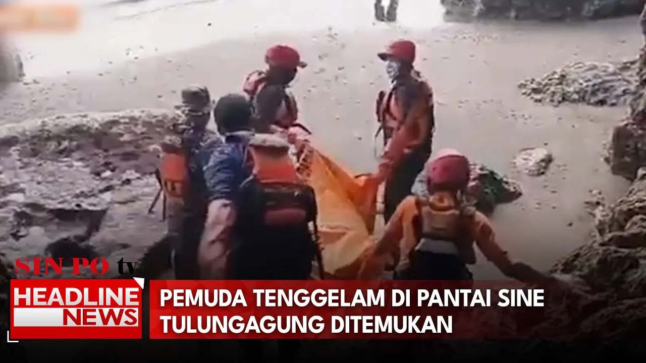 Pemuda Tenggelam Di Pantai Sine Tulungagung Ditemukan