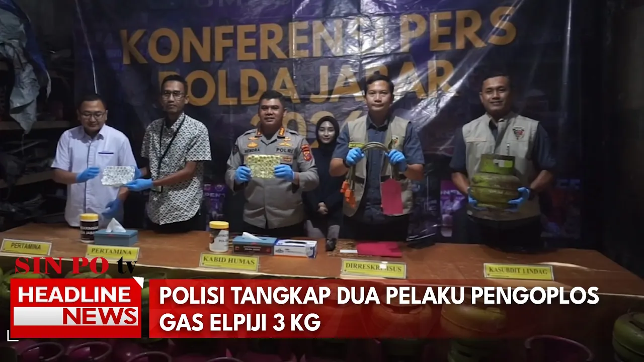 Polisi Tangkap 2 Pelaku Pengoplos Gas Elpiji 3 kg