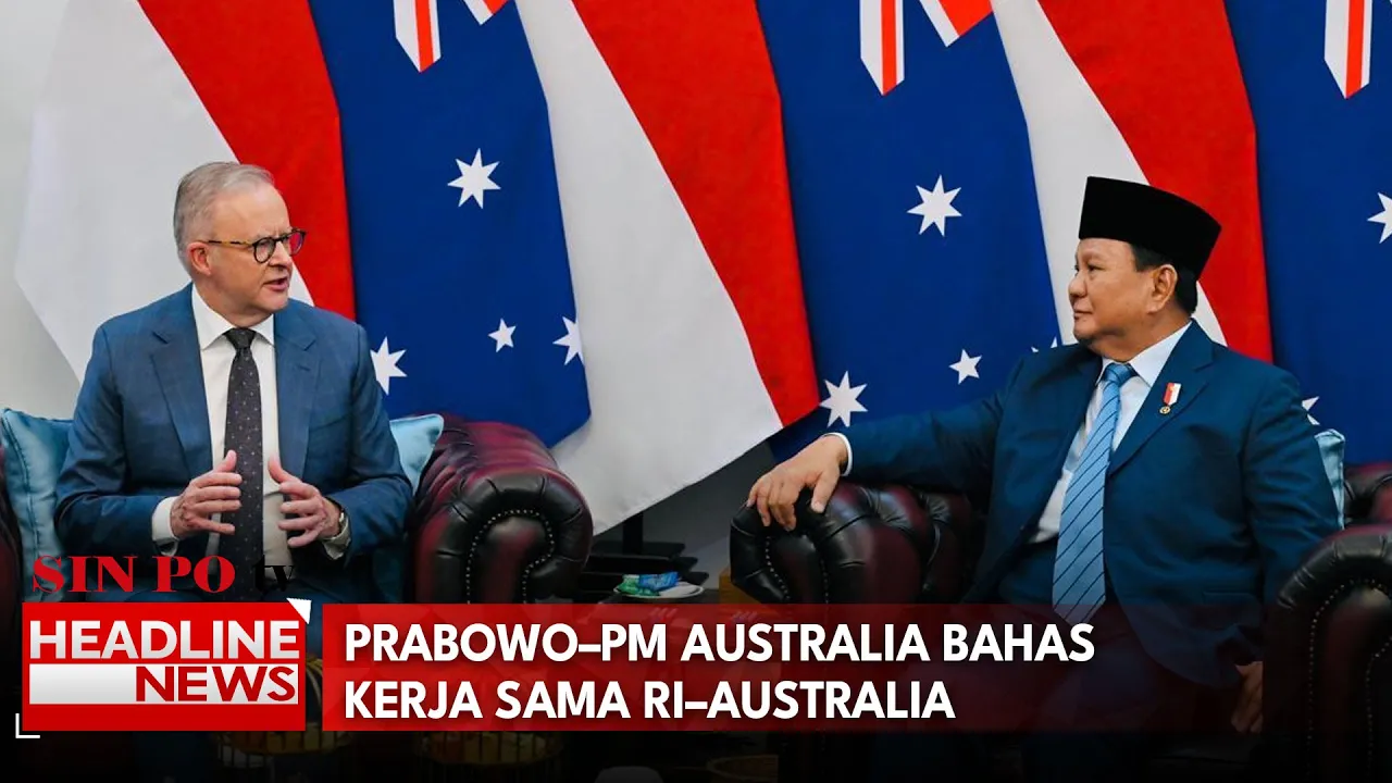 Prabowo–PM Australia Bahas Kerja Sama RI–Australia