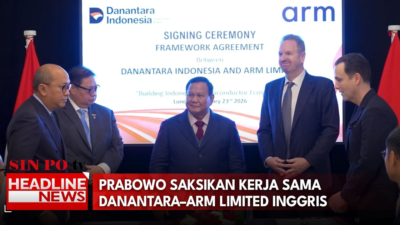 Prabowo Saksikan Kerja Sama Danantara–Arm Limited Inggris
