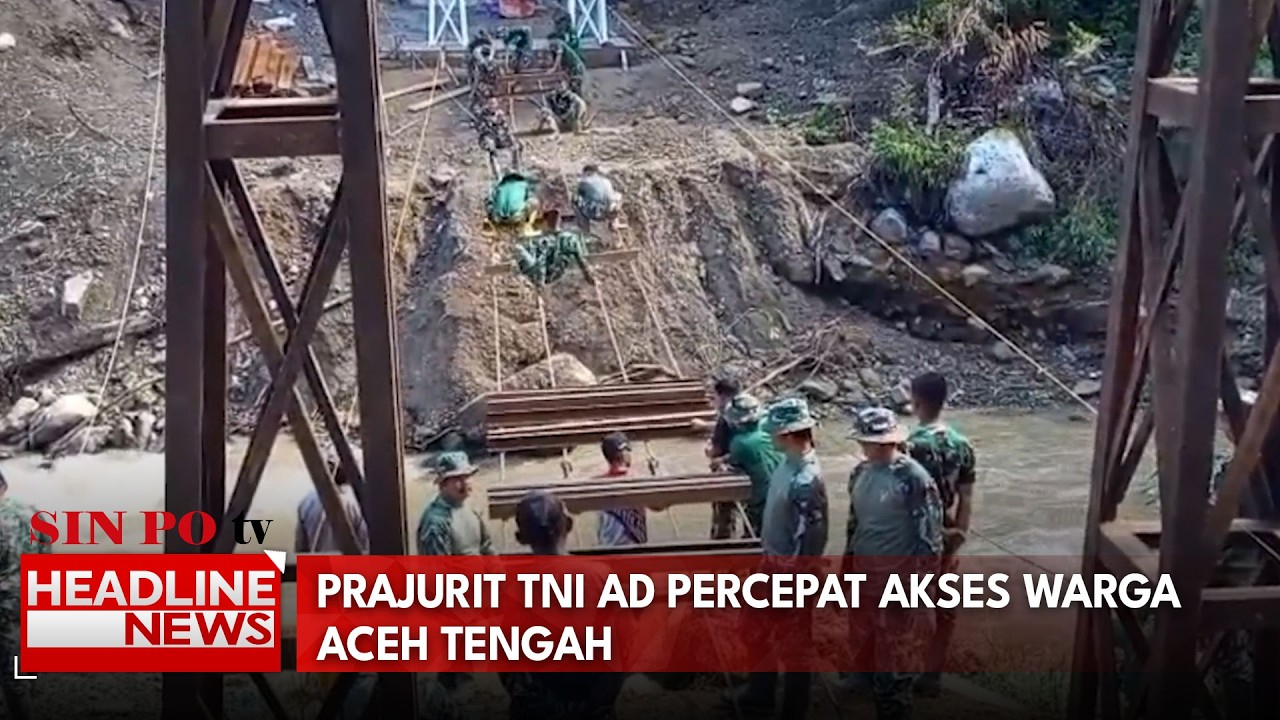Prajurit TNI AD Percepat Akses Warga Aceh Tengah