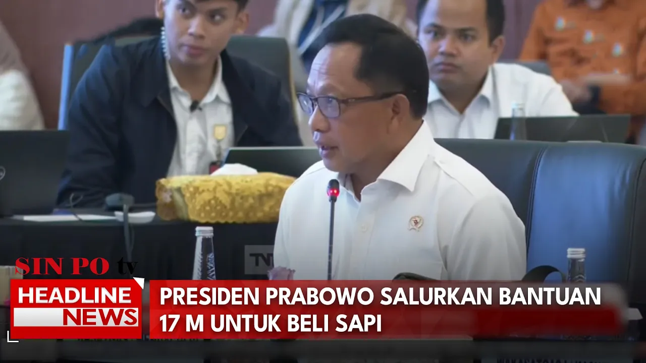 Presiden Prabowo Salurkan Bantuan 17 M Untuk Beli Sapi