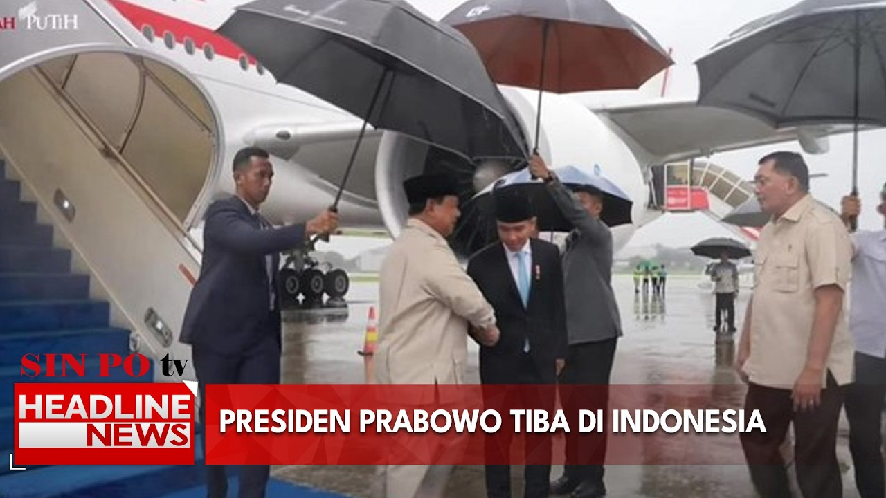 Presiden Prabowo Tiba Di Indonesia