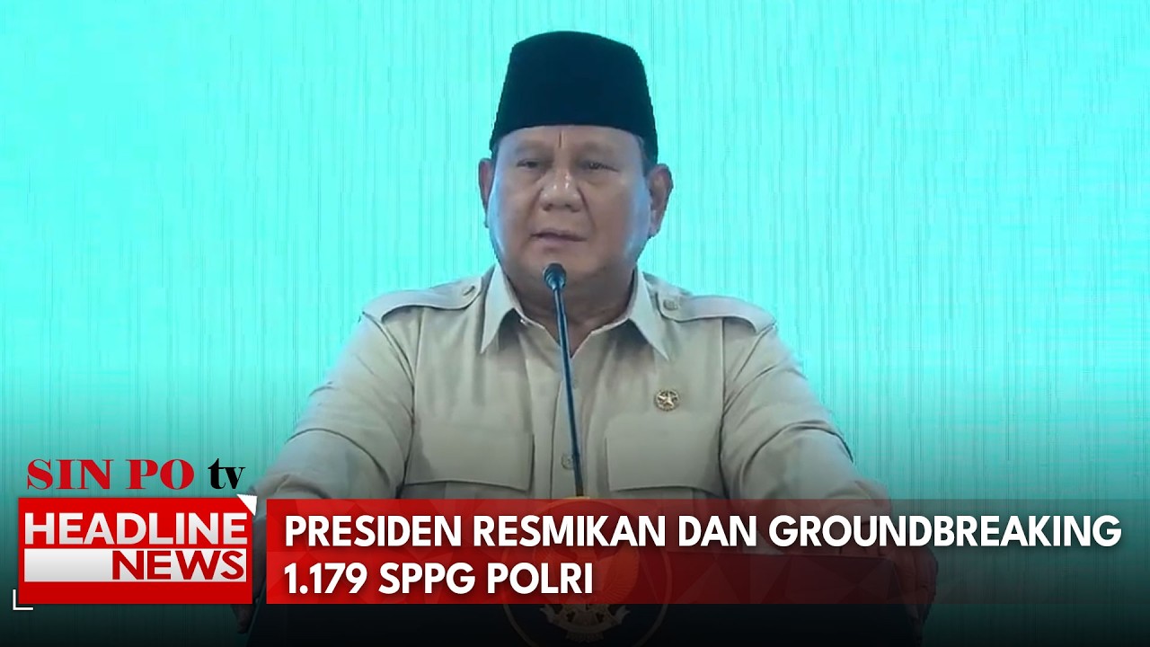 Presiden Resmikan Dan Groundbreaking 1.179 SPPG Polri